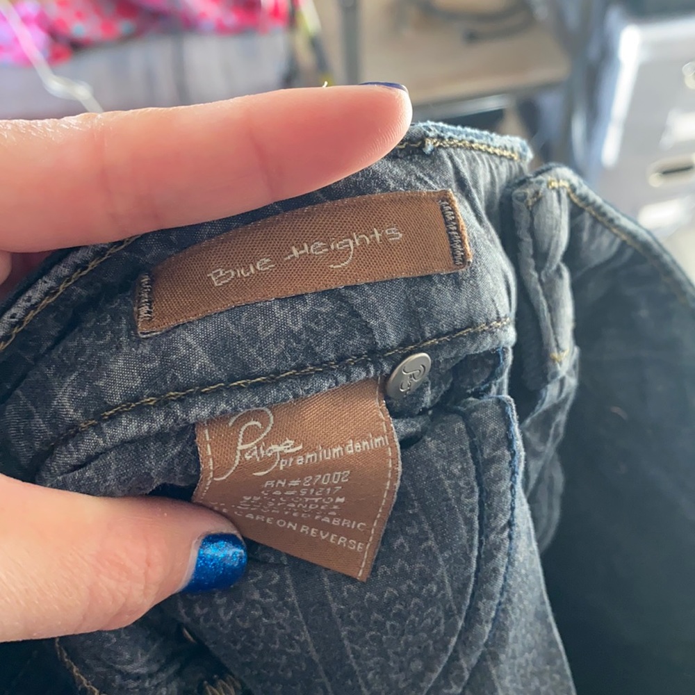 Black blue heights Paige denim